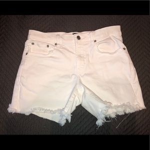 Gap frayed white shorts.